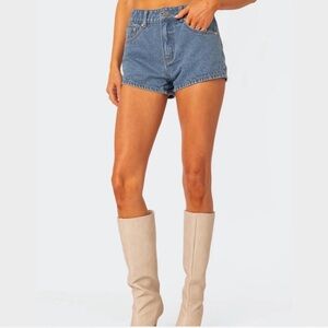 Edikted Blue Jean Shorts for Women